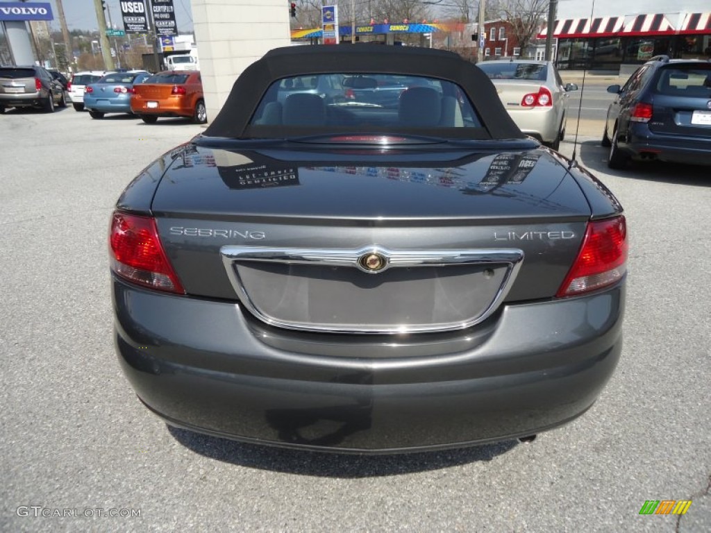 Graphite Metallic 2005 Chrysler Sebring Limited Convertible Exterior Photo #79474284