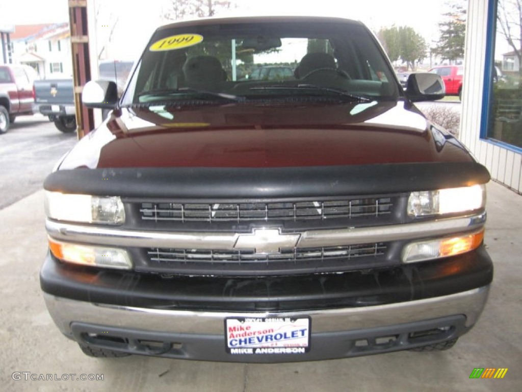 1999 Silverado 1500 Z71 Extended Cab 4x4 - Dark Carmine Red Metallic / Graphite photo #7