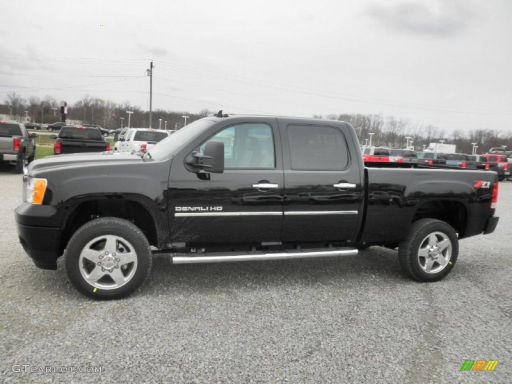 Onyx Black 2013 GMC Sierra 2500HD Denali Crew Cab 4x4 Exterior Photo #79475265