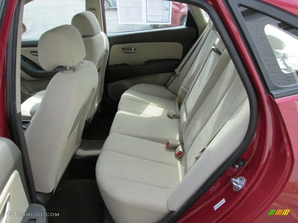 2009 Elantra GLS Sedan - Apple Red Pearl / Beige photo #19