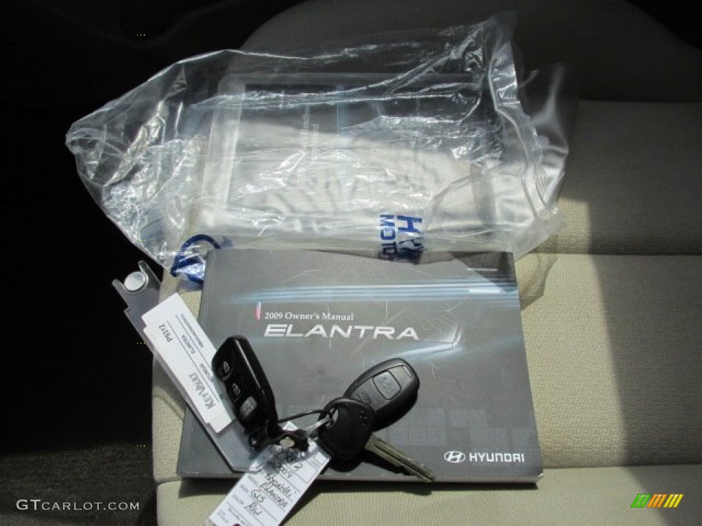 2009 Elantra GLS Sedan - Apple Red Pearl / Beige photo #22