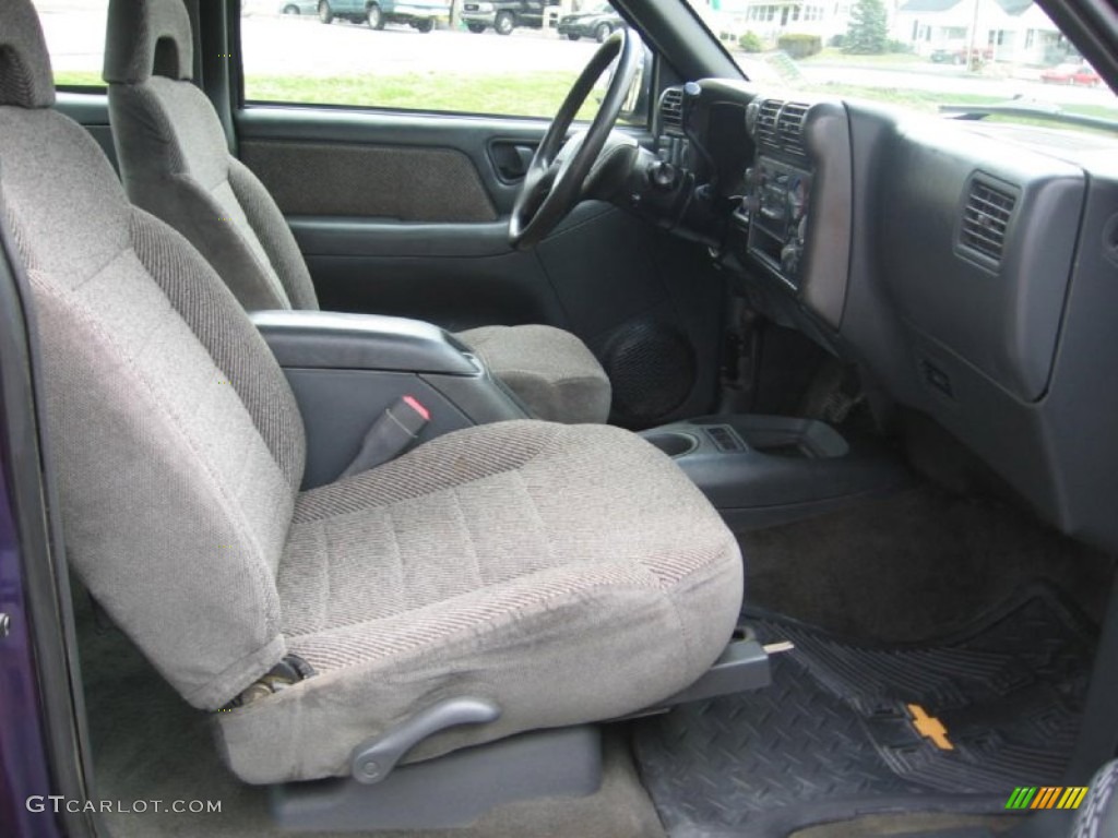 1994 S10 LS Extended Cab 4x4 - Radar Blue Metallic / Gray photo #15