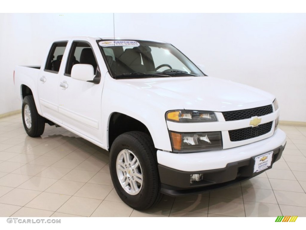 2012 Colorado LT Crew Cab 4x4 - Summit White / Ebony photo #1