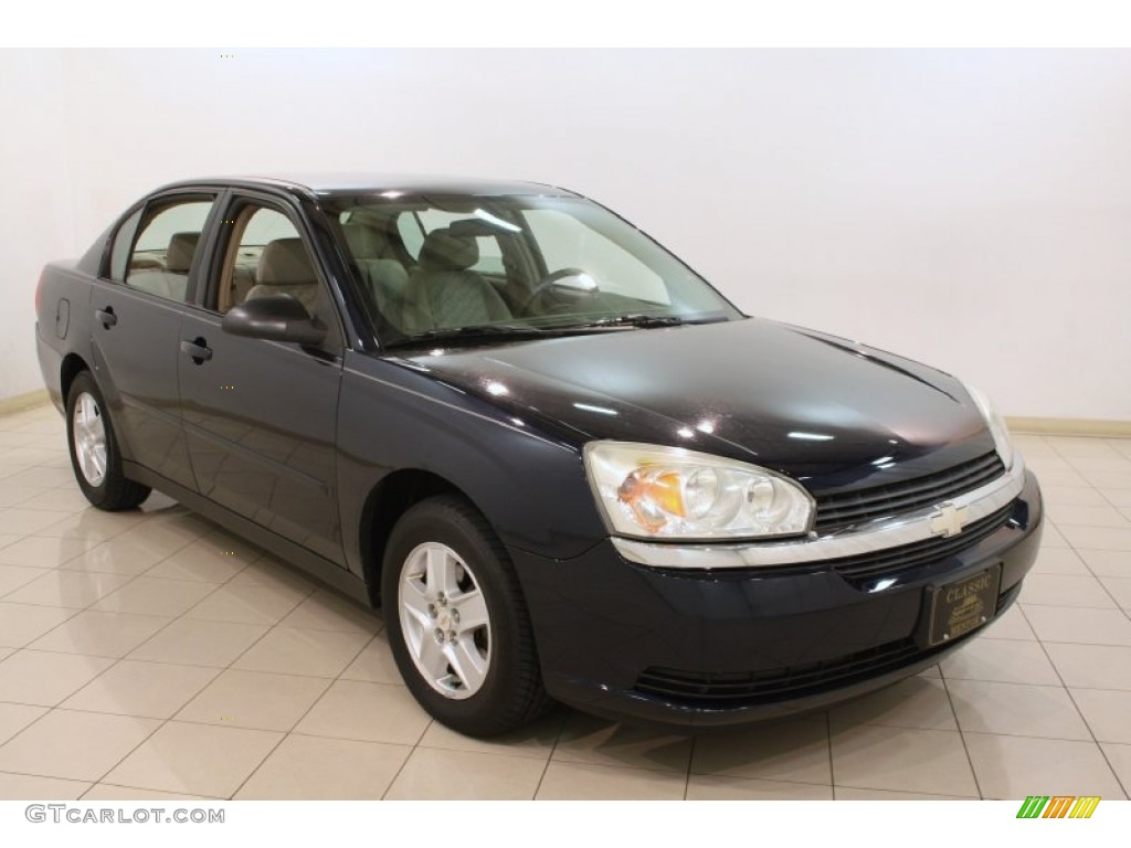 2004 Malibu LS V6 Sedan - Navy Blue Metallic / Neutral photo #1