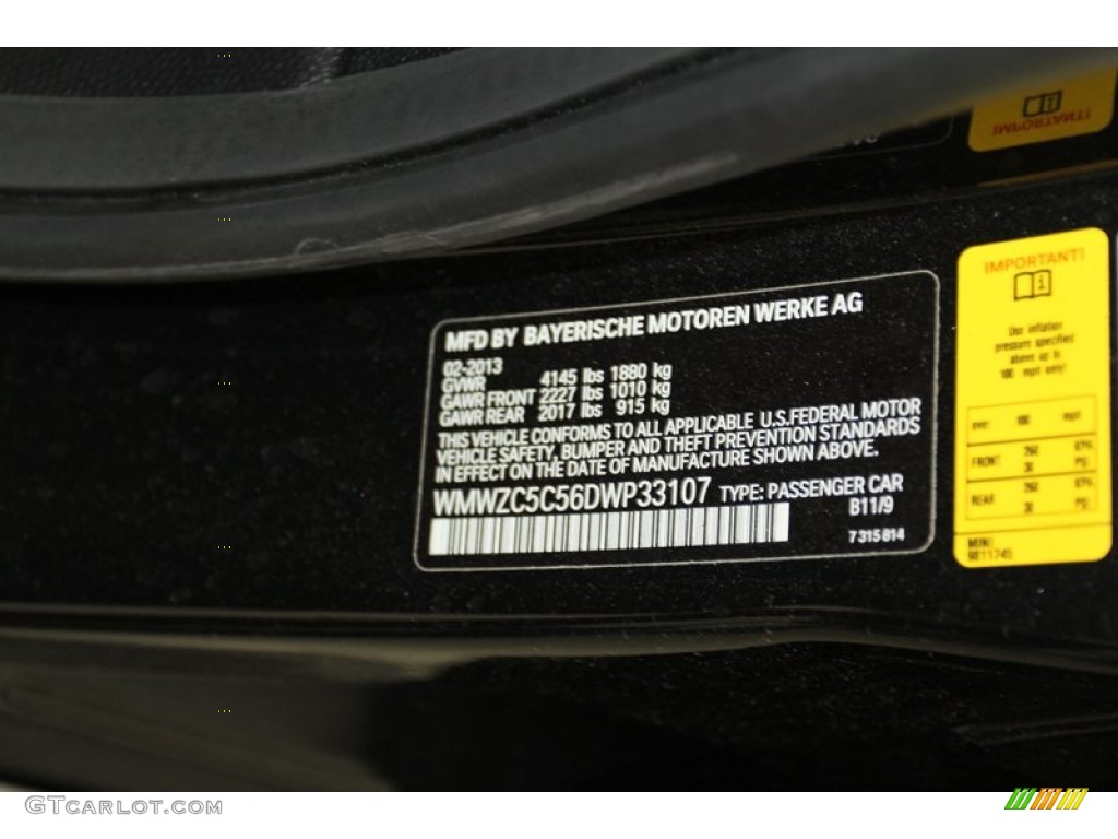 2013 Cooper Color Code B11 for Absolute Black Photo #79480445