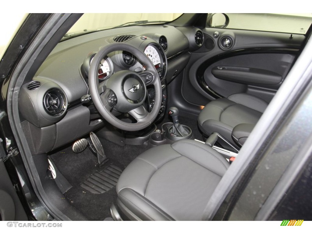 Carbon Black Interior 2013 Mini Cooper S Countryman ALL4 AWD Photo #79480472