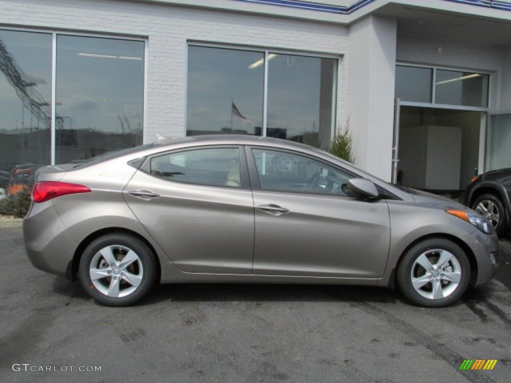 2013 Elantra GLS - Desert Bronze / Beige photo #2