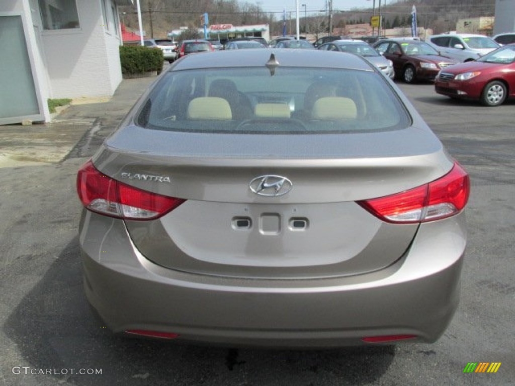 2013 Elantra GLS - Desert Bronze / Beige photo #4
