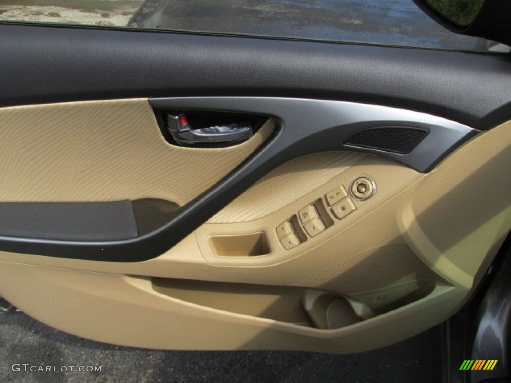 2013 Elantra GLS - Desert Bronze / Beige photo #6