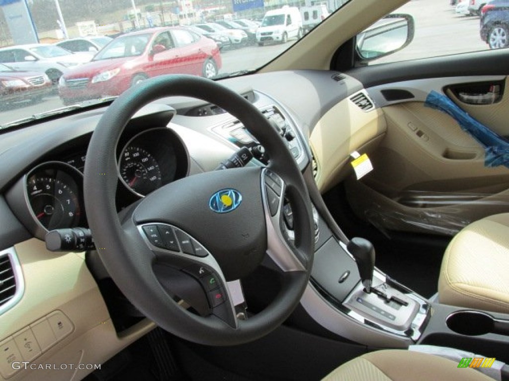 2013 Elantra GLS - Desert Bronze / Beige photo #7