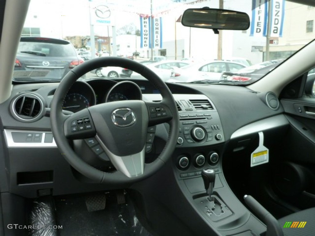 2013 Mazda MAZDA3 i Touring 4 Door Black Dashboard Photo #79481476