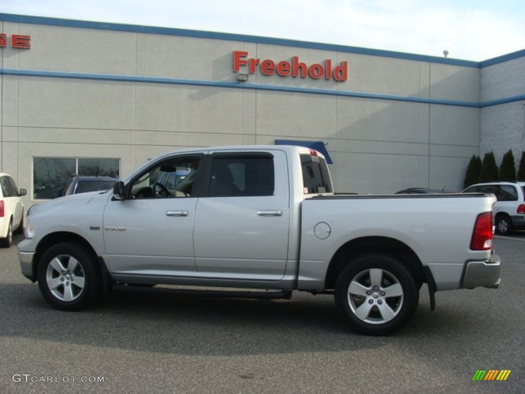 2009 Ram 1500 Big Horn Edition Crew Cab 4x4 - Bright Silver Metallic / Dark Slate/Medium Graystone photo #3