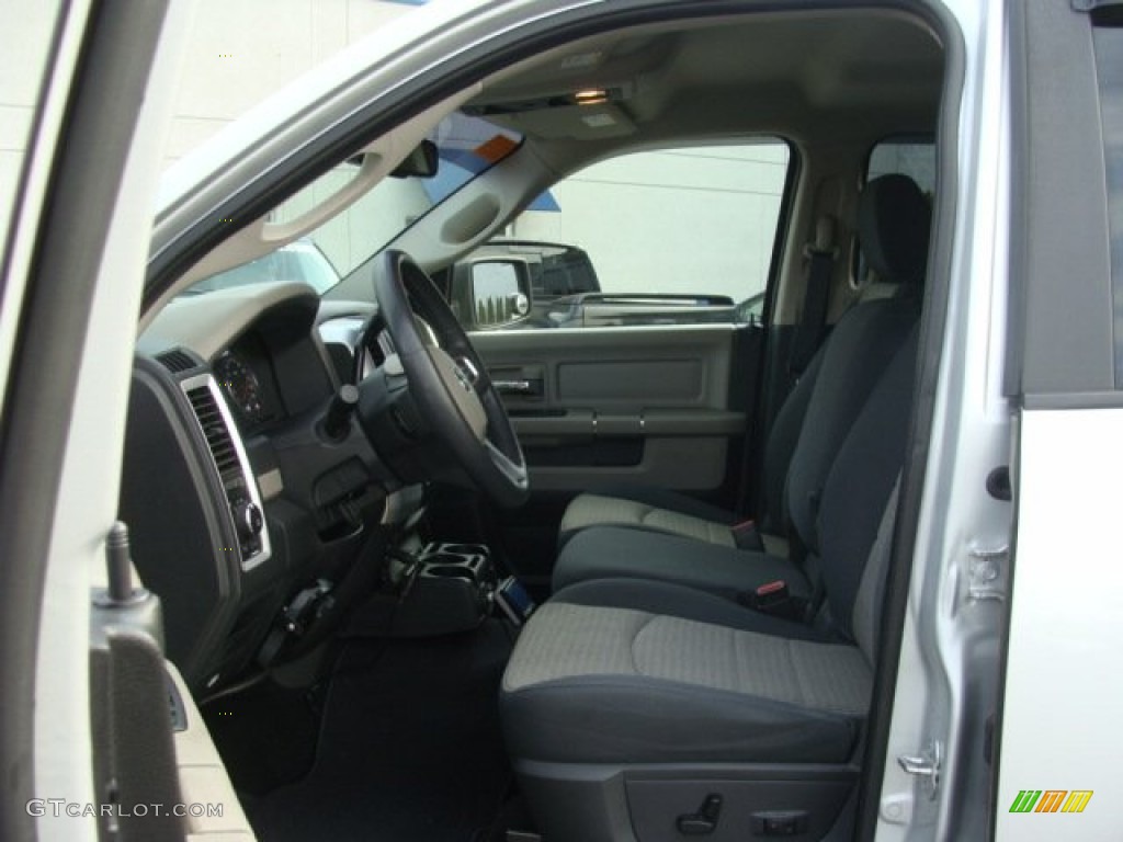 2009 Ram 1500 Big Horn Edition Crew Cab 4x4 - Bright Silver Metallic / Dark Slate/Medium Graystone photo #9