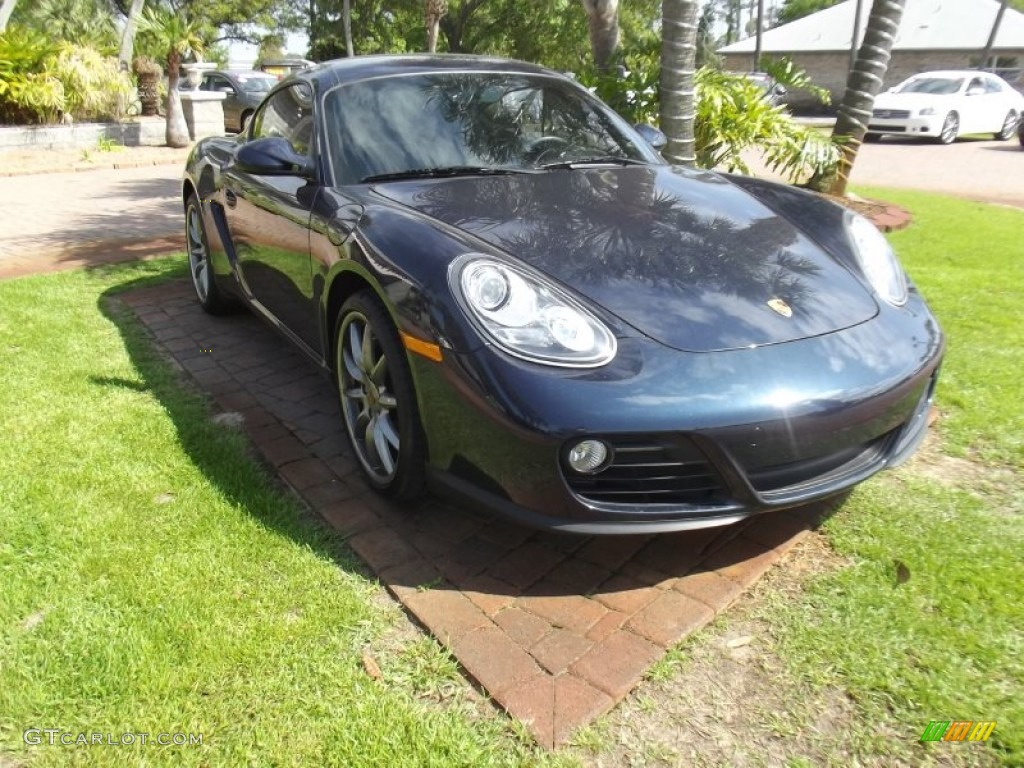 Dark Blue Metallic 2012 Porsche Cayman Standard Cayman Model Exterior Photo #79483649