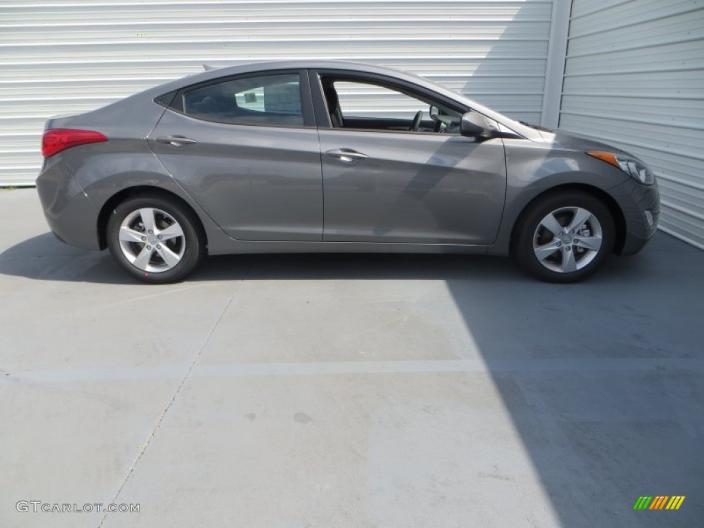 2013 Elantra GLS - Harbor Gray Metallic / Gray photo #3