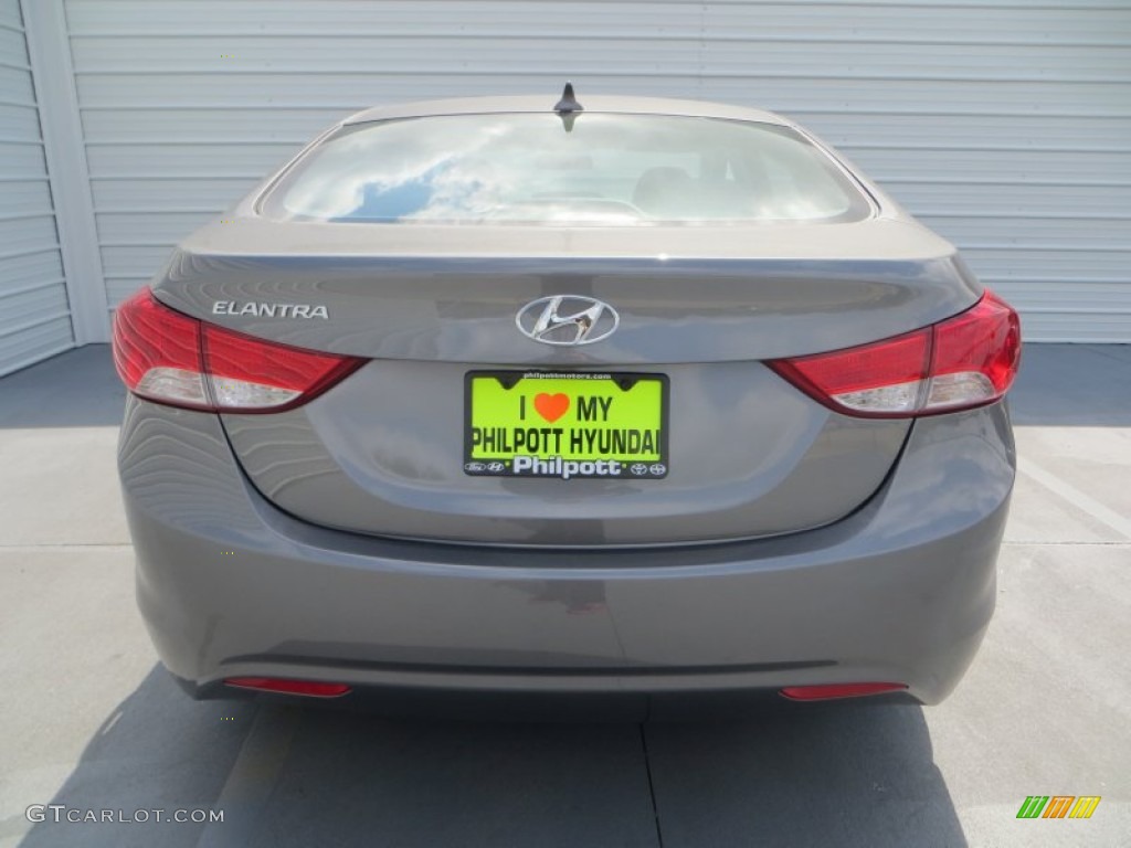 2013 Elantra GLS - Harbor Gray Metallic / Gray photo #5
