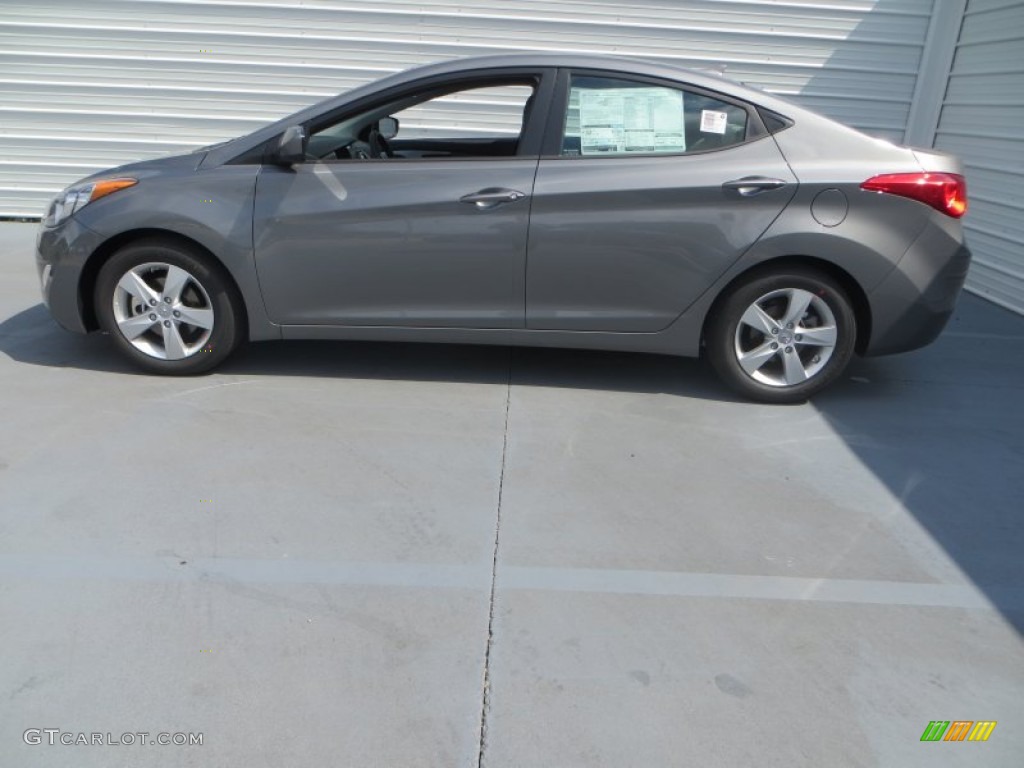 2013 Elantra GLS - Harbor Gray Metallic / Gray photo #7