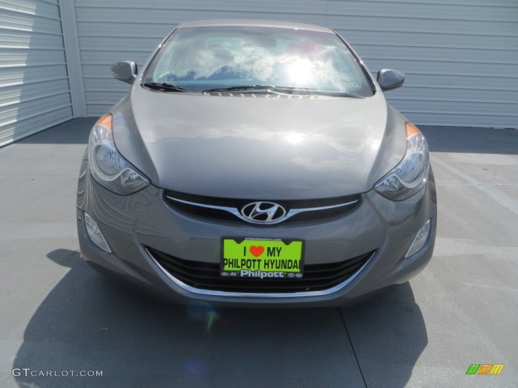 2013 Elantra GLS - Harbor Gray Metallic / Gray photo #9