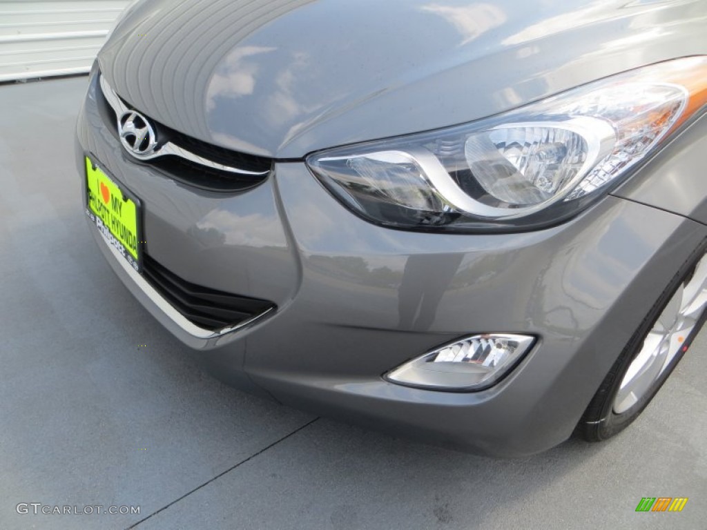 2013 Elantra GLS - Harbor Gray Metallic / Gray photo #11
