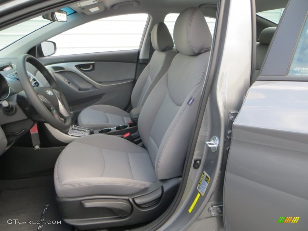 2013 Elantra GLS - Harbor Gray Metallic / Gray photo #22