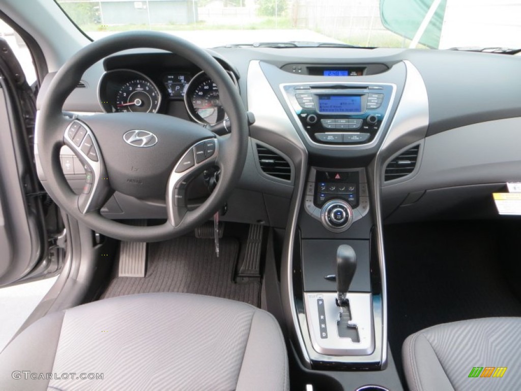 2013 Elantra GLS - Harbor Gray Metallic / Gray photo #24