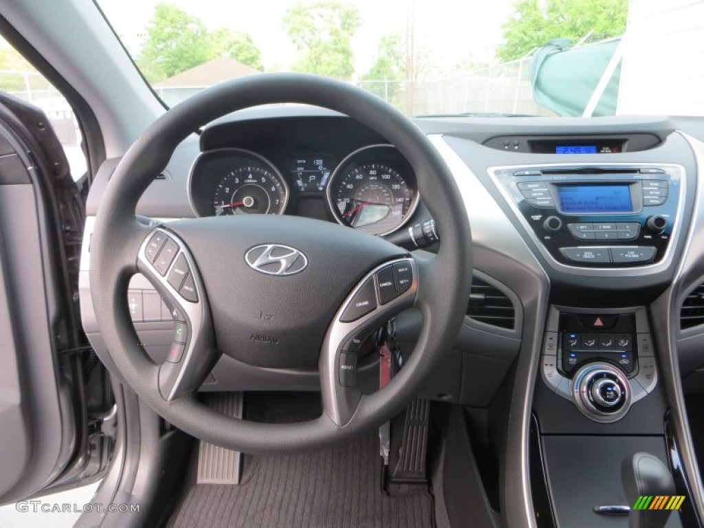 2013 Elantra GLS - Harbor Gray Metallic / Gray photo #29