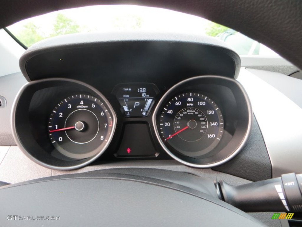 2013 Elantra GLS - Harbor Gray Metallic / Gray photo #30