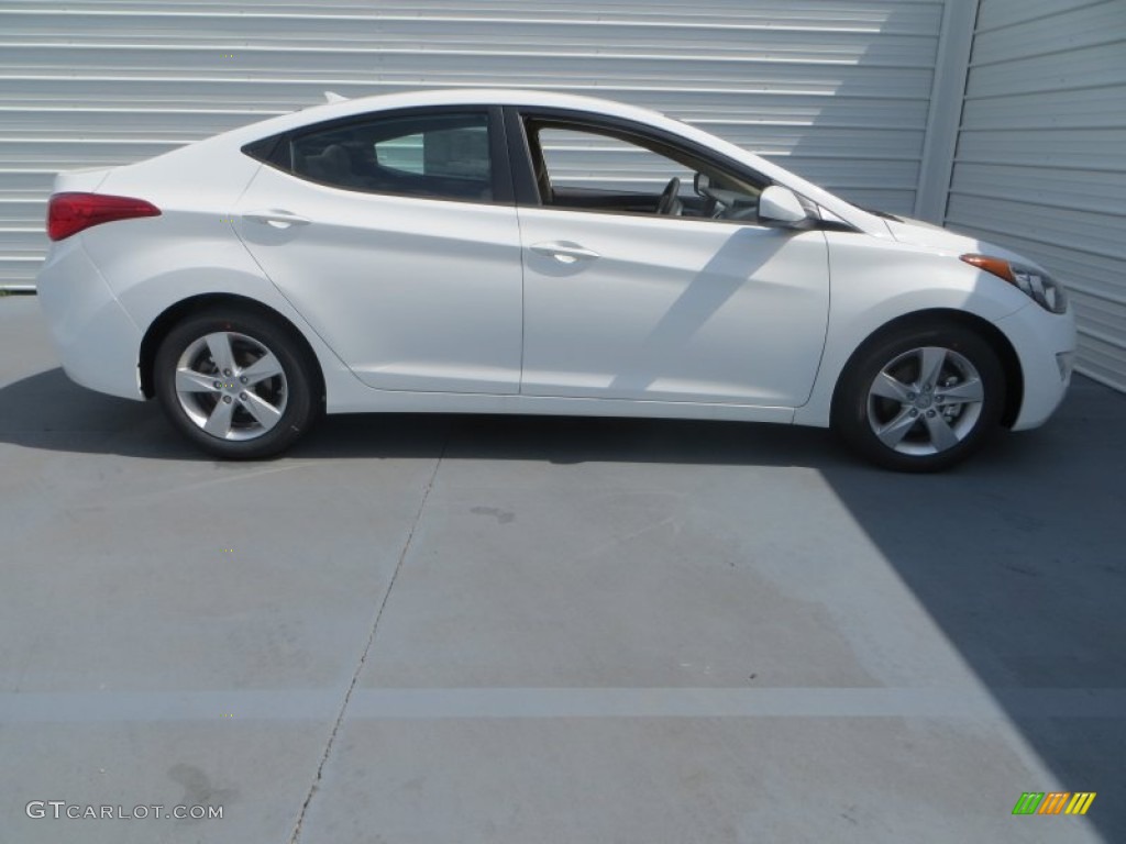 2013 Elantra GLS - Shimmering White / Beige photo #3