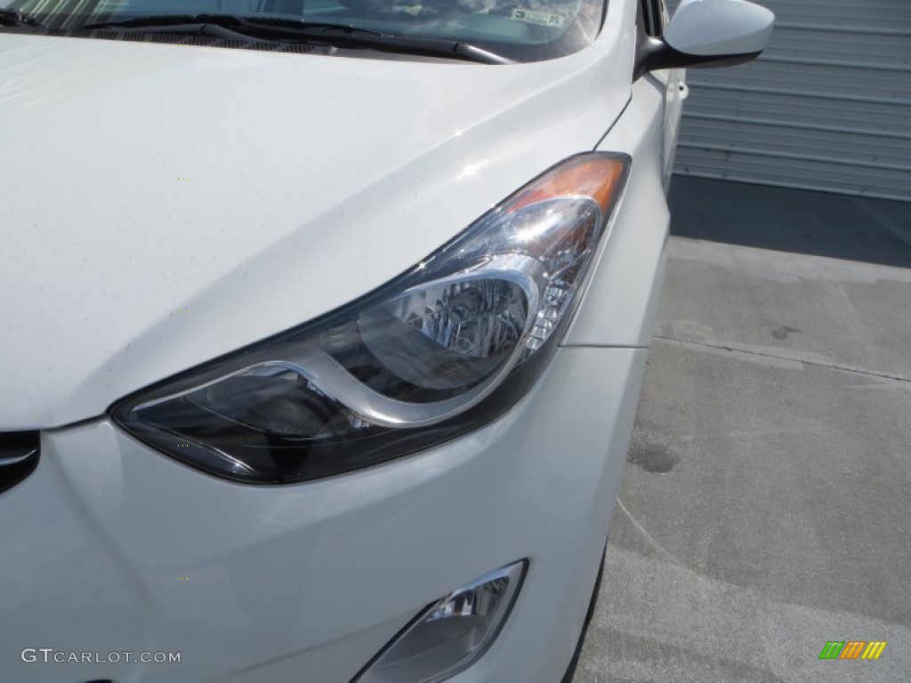 2013 Elantra GLS - Shimmering White / Beige photo #10