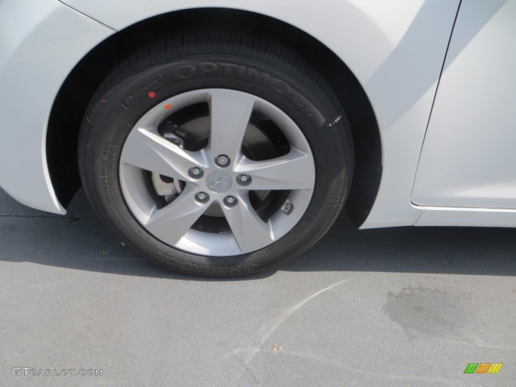 2013 Elantra GLS - Shimmering White / Beige photo #12