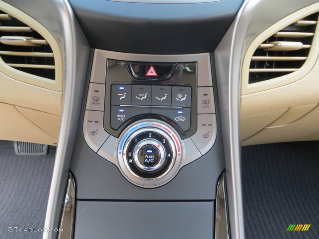 2013 Elantra GLS - Shimmering White / Beige photo #25