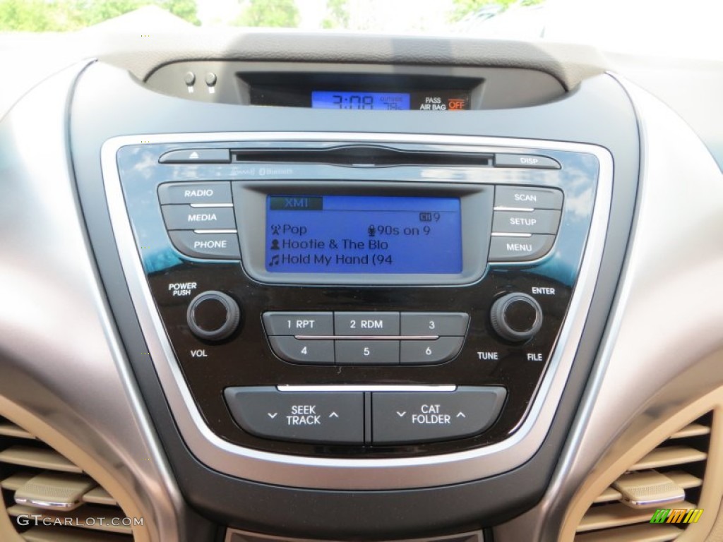 2013 Elantra GLS - Shimmering White / Beige photo #26