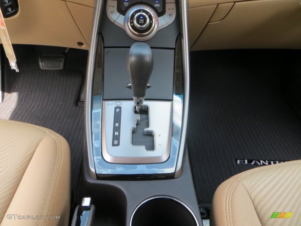 2013 Elantra GLS - Shimmering White / Beige photo #27