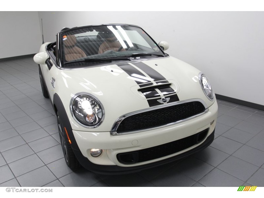 2013 Cooper S Roadster - Pepper White / Toffee Lounge Leather photo #5