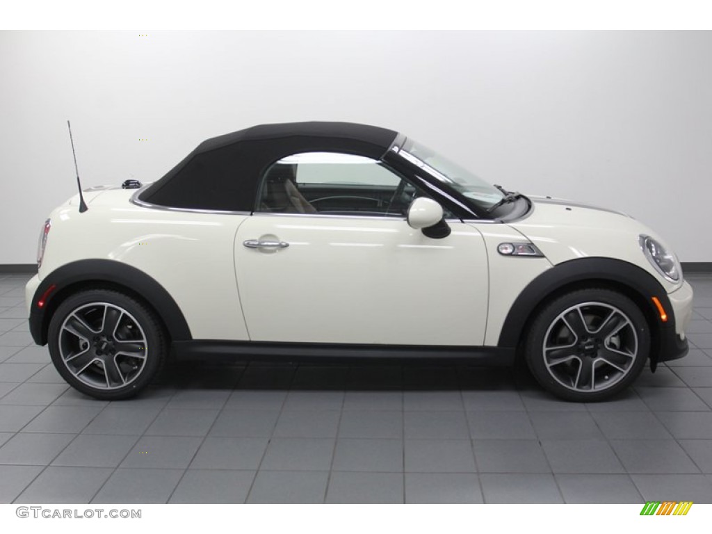 2013 Cooper S Roadster - Pepper White / Toffee Lounge Leather photo #6