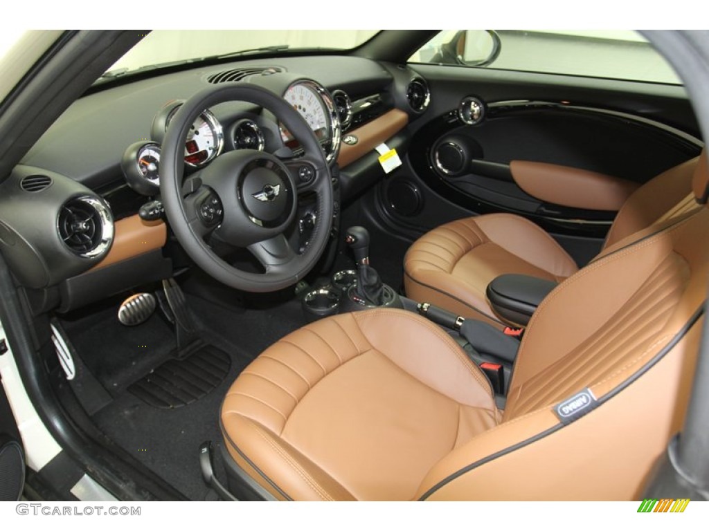 2013 Cooper S Roadster - Pepper White / Toffee Lounge Leather photo #13