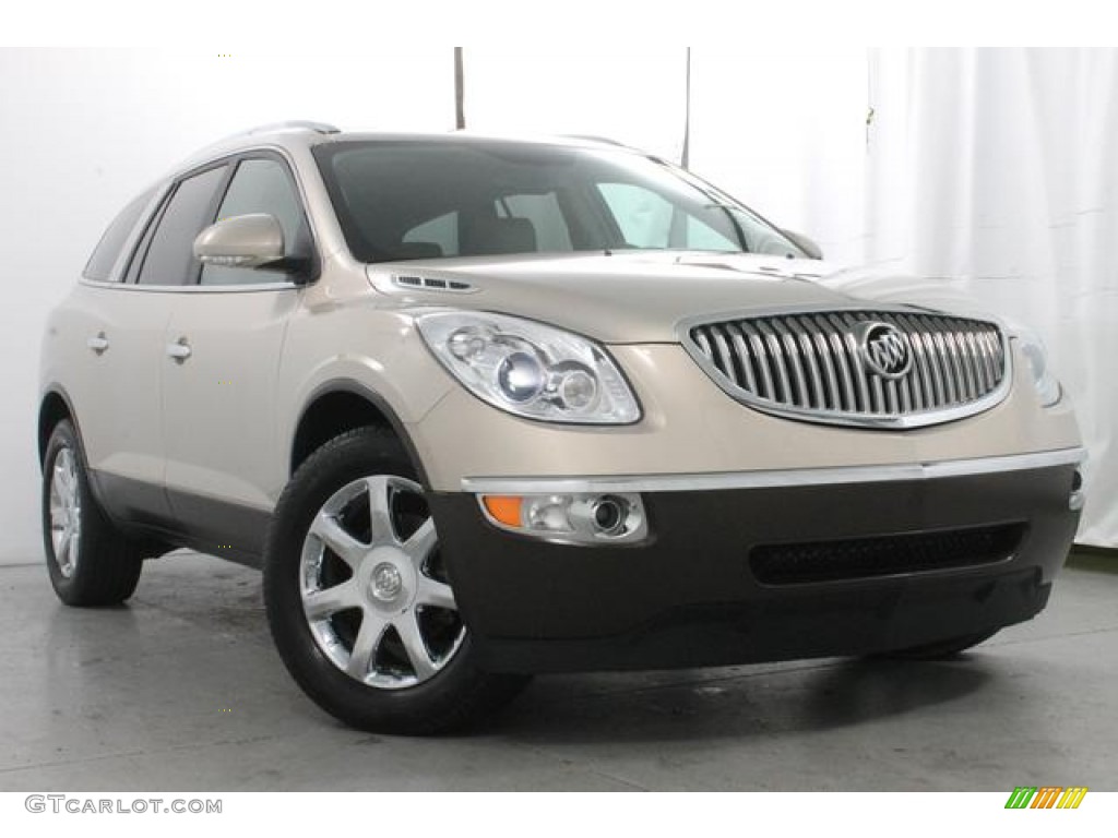 2008 Enclave CXL AWD - Gold Mist Metallic / Cashmere/Cocoa photo #4