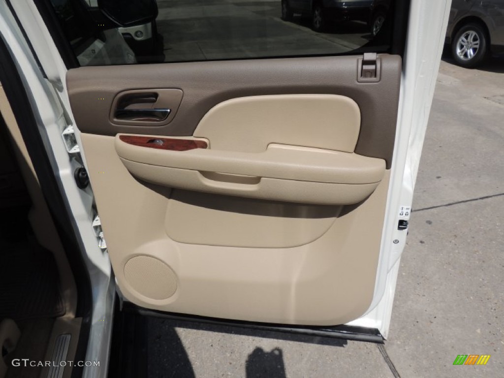 2012 Chevrolet Avalanche LTZ Dark Cashmere/Light Cashmere Door Panel Photo #79485999