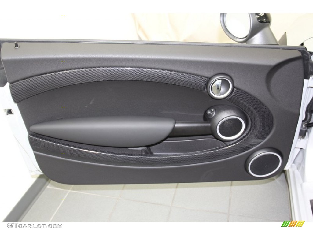 2013 Mini Cooper S Roadster Carbon Black Door Panel Photo #79486331