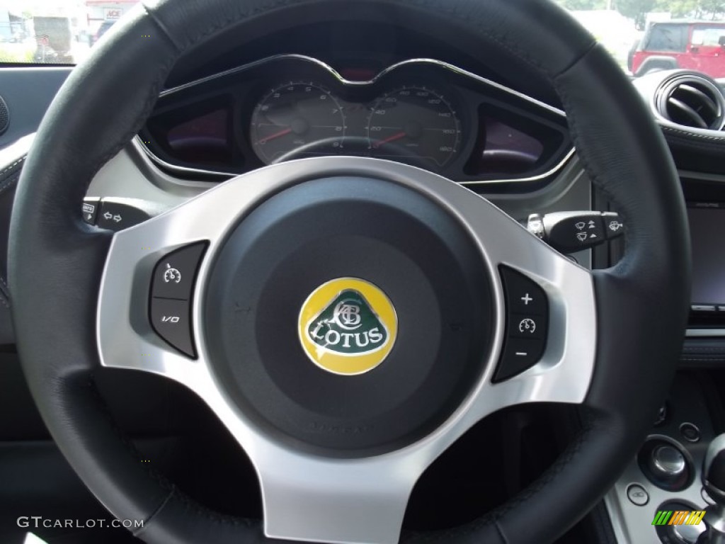 2011 Lotus Evora Coupe Charcoal Steering Wheel Photo #79487525