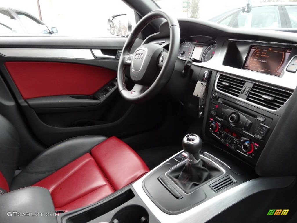 Black/Red Interior 2011 Audi S4 3.0 quattro Sedan Photo #79488467