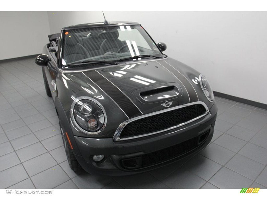 2013 Cooper S Convertible - Eclipse Gray Metallic / Carbon Black photo #5