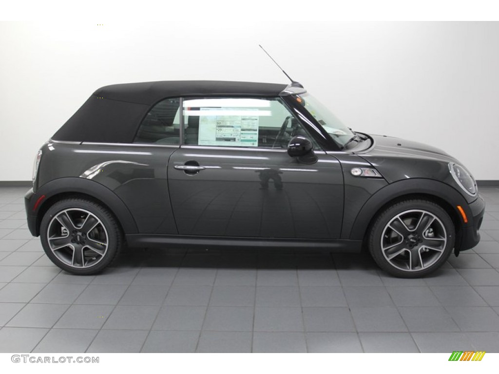 2013 Cooper S Convertible - Eclipse Gray Metallic / Carbon Black photo #6