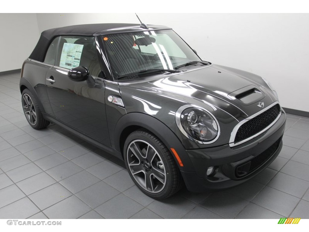 2013 Cooper S Convertible - Eclipse Gray Metallic / Carbon Black photo #7
