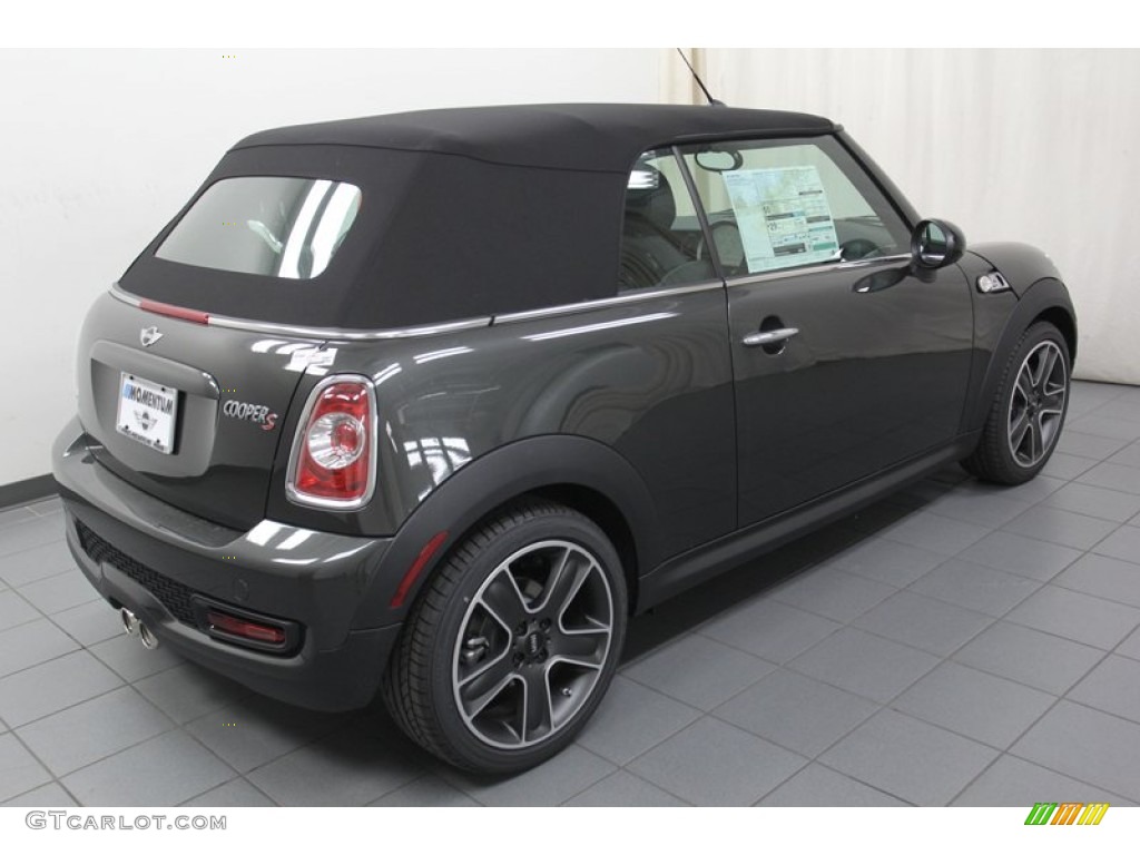 2013 Cooper S Convertible - Eclipse Gray Metallic / Carbon Black photo #9