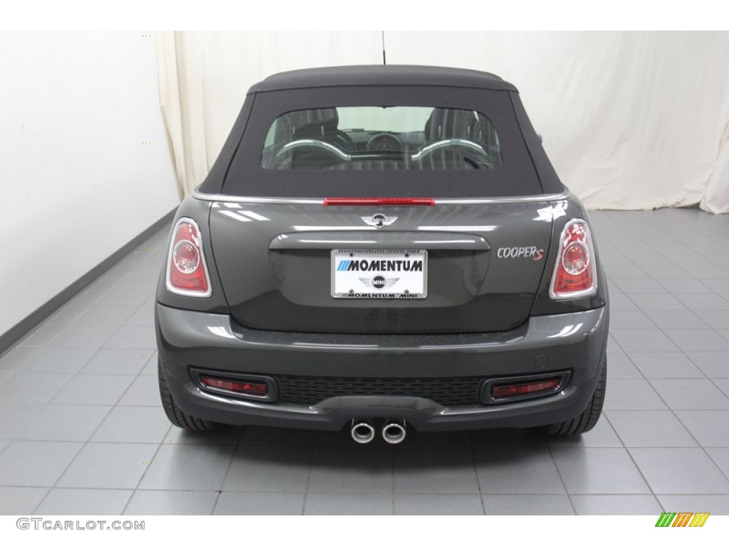 2013 Cooper S Convertible - Eclipse Gray Metallic / Carbon Black photo #10