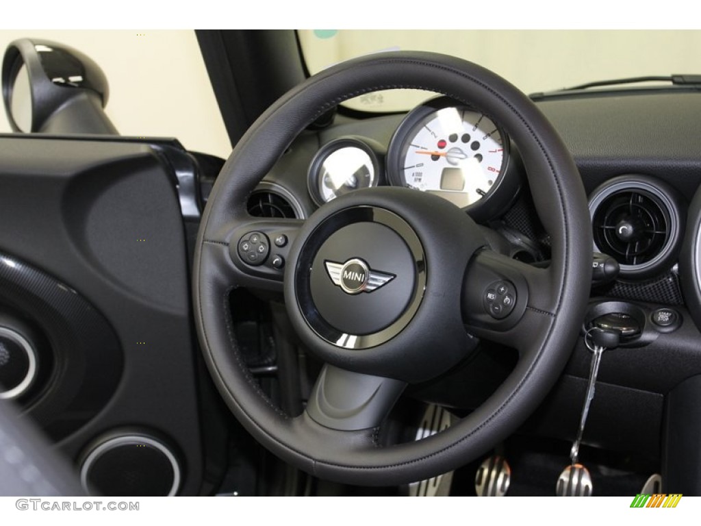 2013 Cooper S Convertible - Eclipse Gray Metallic / Carbon Black photo #25