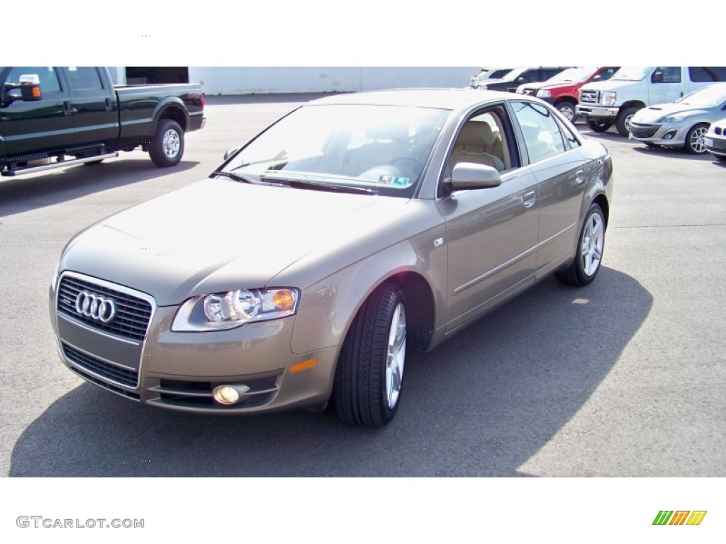 2007 A4 2.0T quattro Sedan - Dakar Beige Metallic / Beige photo #1