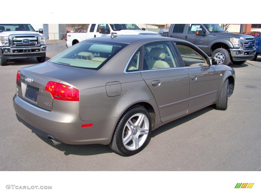 2007 A4 2.0T quattro Sedan - Dakar Beige Metallic / Beige photo #5