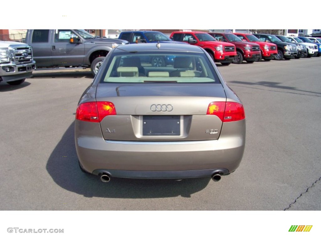 2007 A4 2.0T quattro Sedan - Dakar Beige Metallic / Beige photo #6
